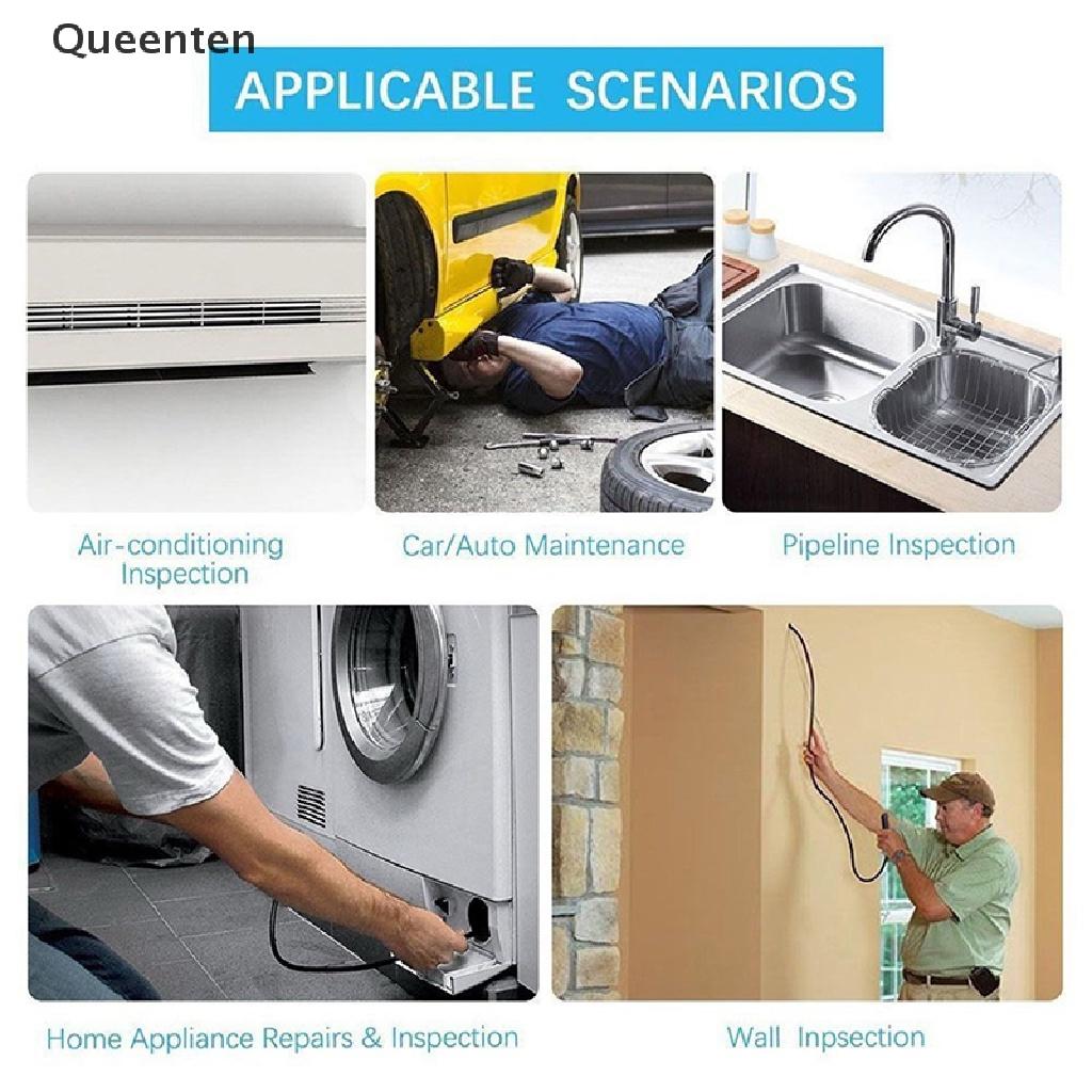 Queenten 3 in 1 USB Type-C Endoscope Inspection Borescope 5.5/7/8mm Lens HD Camera IP68 QT