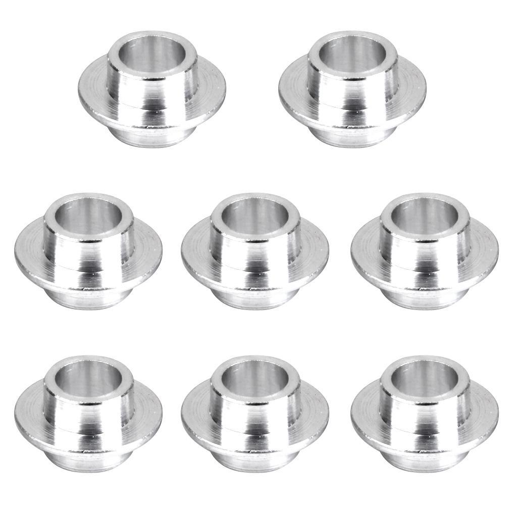 8 pieces Alloy Skate Bearing Spacers 8mm + 4pcs Inline Roller Hockey Fitness Skate Wheel 72 mm