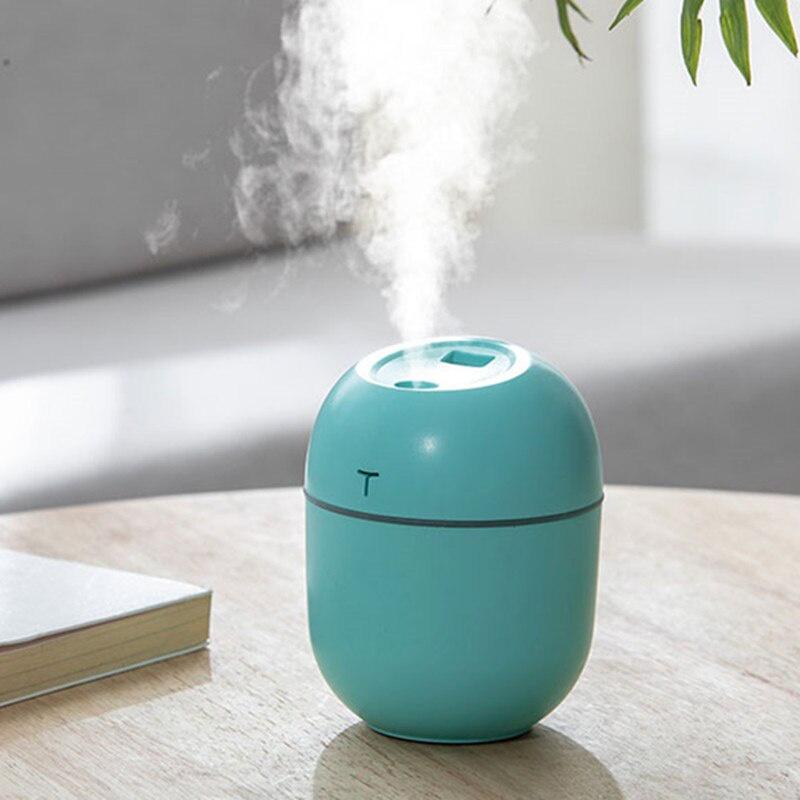 320ML Ultrasonic Air Humidifier Aroma Essential Oil Diffuser for Home Car USB Fogger Mist Maker Aromatherapy with LED Night Lamp