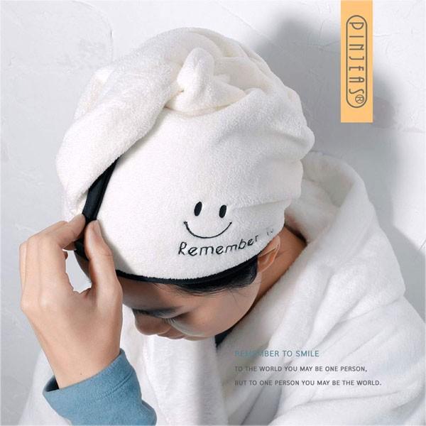 Khăn Quấn Tóc - Khăn Ủ Tóc Mềm Mịn Khô Nhanh Siêu Thấm Hút Mẫu Thank You My Love.