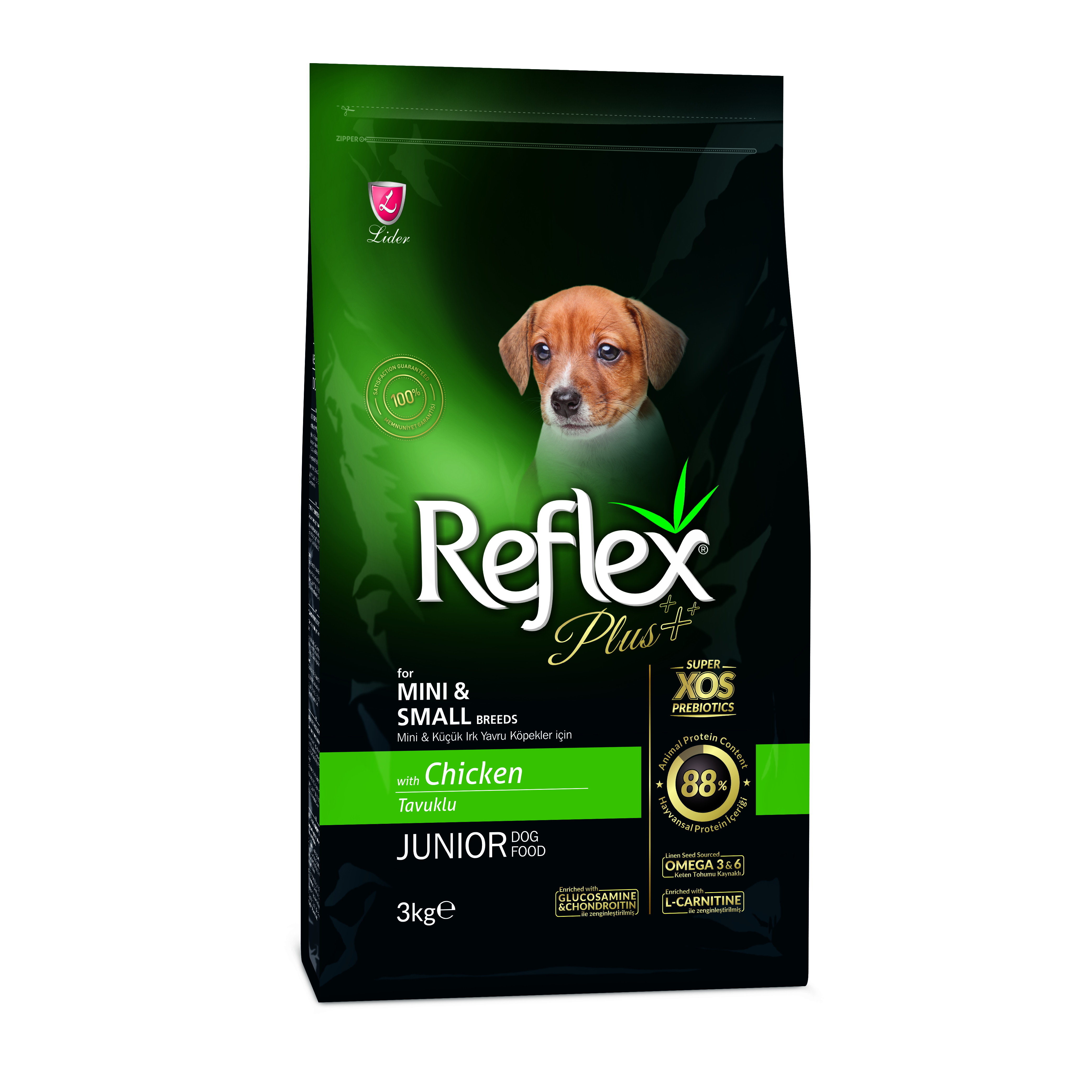 Thức ăn cho chó Reflex Plus Mini & Small Breed Junior Dog Food Chicken (3kg)