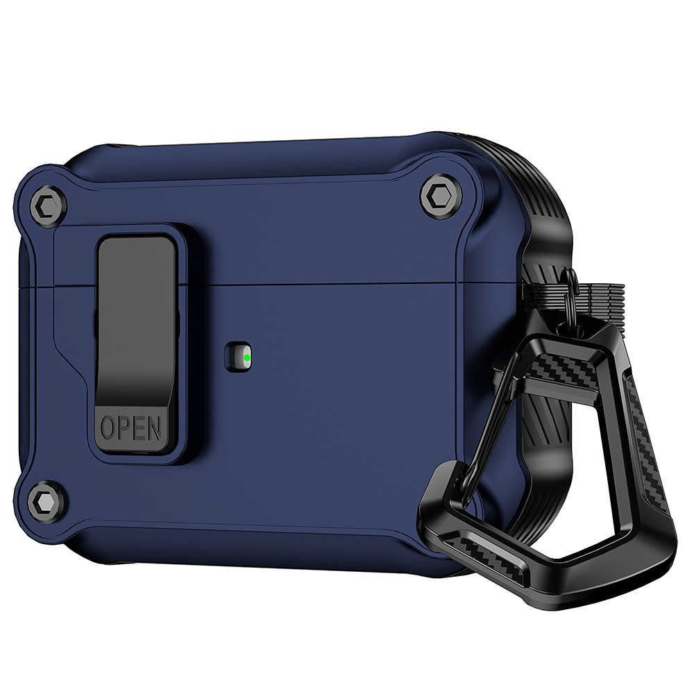 Case vỏ ốp dành cho tai nghe Airpods 1 2 3 4 Airpods Pro Airpod Pro 2 có khoá chống rơi 2 lớp cao cấp - Hàng chính hãng