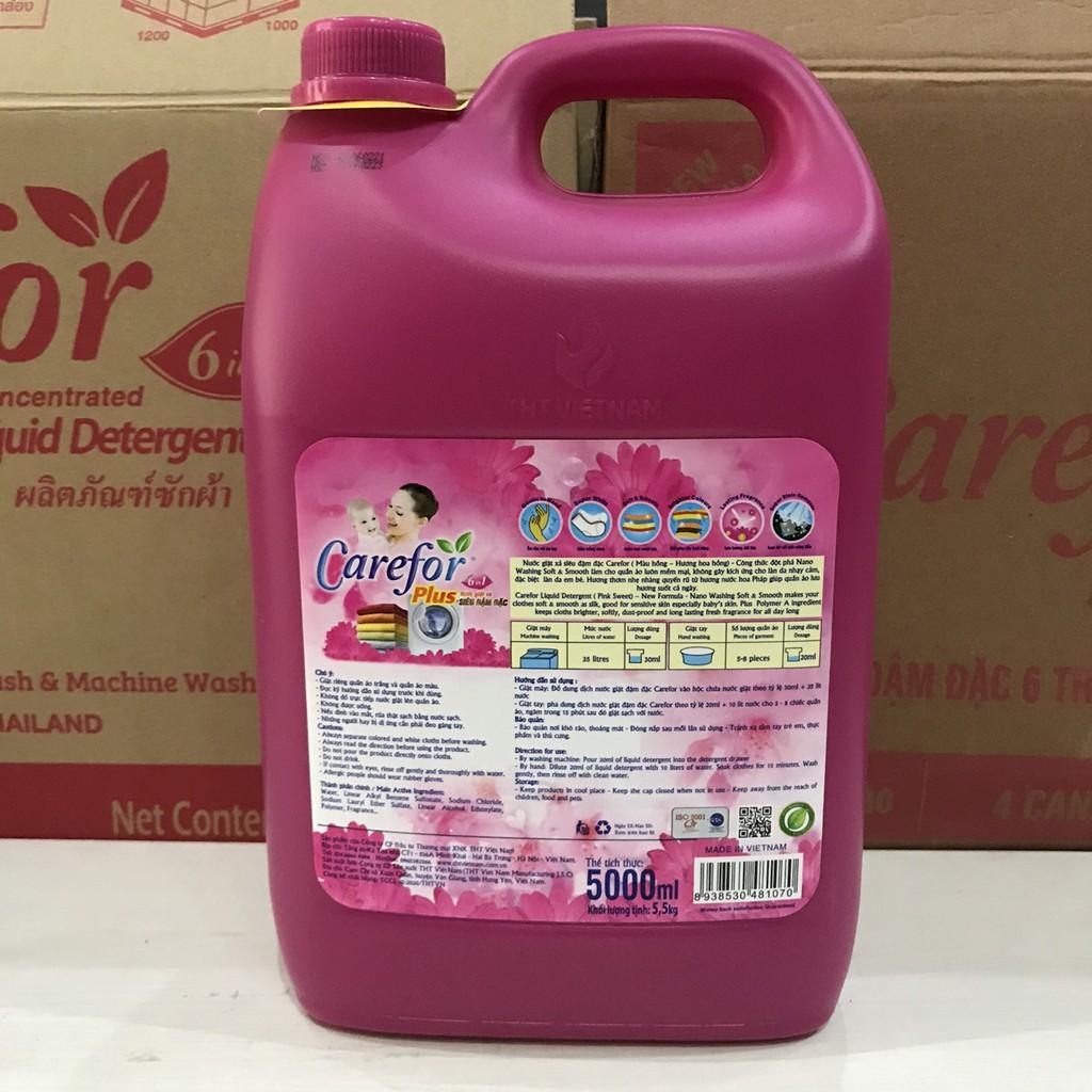 Nước giặt xả đậm đặc Carefor 5000ml công nghệ Thái Lan