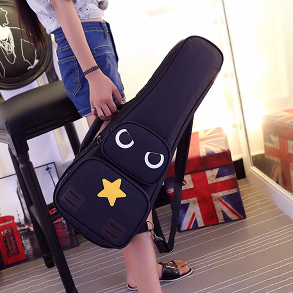 Ukulele Case Small Bass Guitar Bag Soft Cover Gig  Backpack