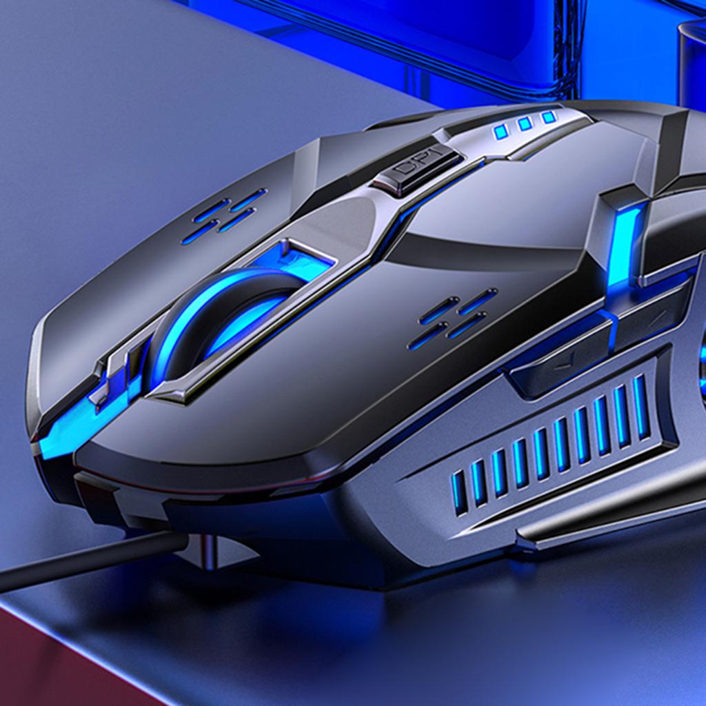 Gaming Mouse Wired,with 6D Programmable Buttons, RGB Lights Perfect for Gaming Computer Mouse for PC, Laptop, Computers
