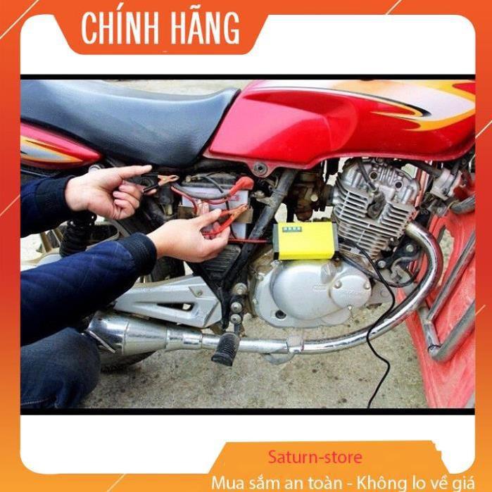 Bộ sạc bình acquy 12V 2A thông minh tự ngắt khi đầy chống ngược cực sạc được cả bình khô bình nước