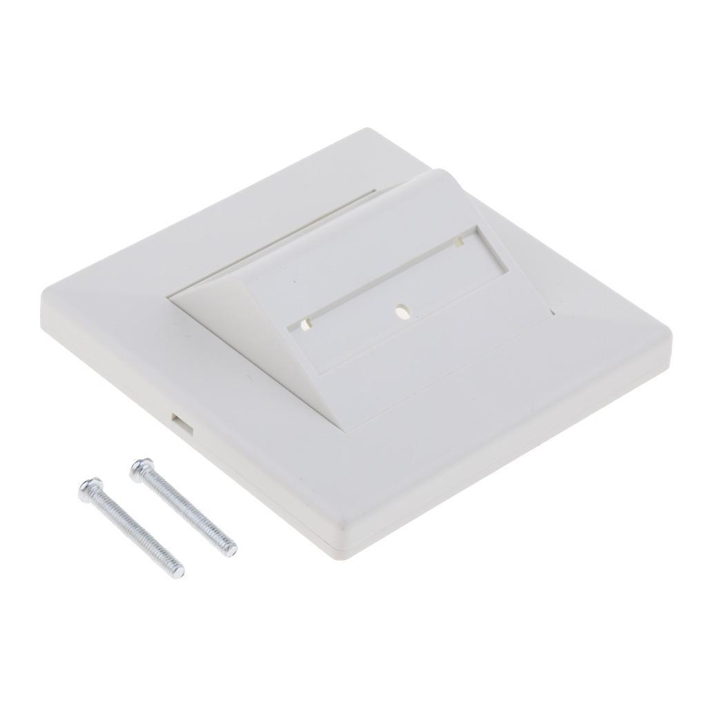 ABS 2 Sockets Fiber Tray Fiber Optic Wall Plate Panel