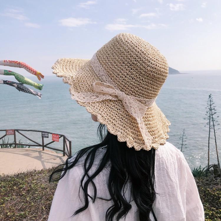 Nón cói viền ren nơ best seller