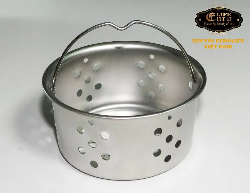 Bầu xi phông chậu rửa chén Inox SUS 304 110mm Eurolife EL-BXC110