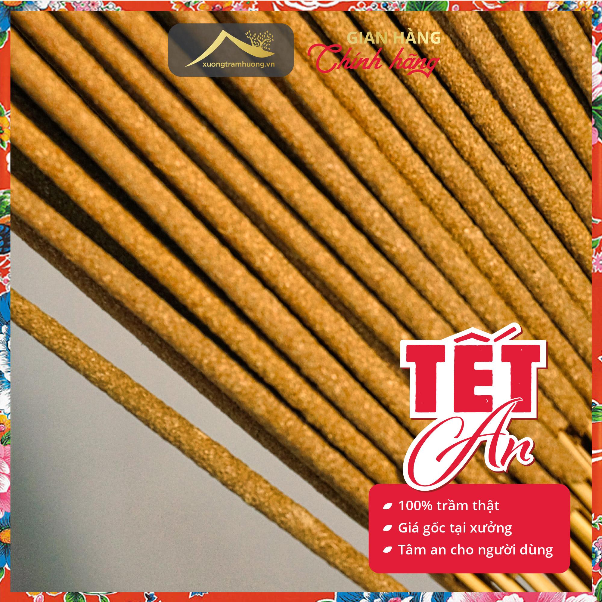 "Nhang Trầm Hương Thượng Hạng 100% Trầm  Kiến Xưởng Trầm Hương Thu Hút Tài Lộc Lễ Tết Thờ cúng Gia Tiên"