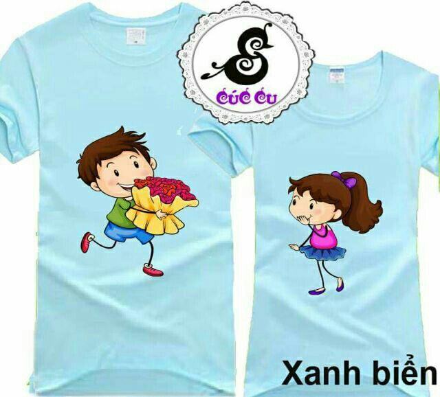 Áo đôi màu trắng cực đẹp