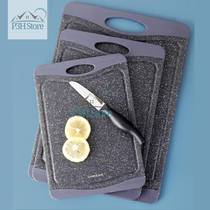Thớt nhựa kháng khuẩn Lock&Lock Black Marble 3 size CKD006 CKD007 CKD008 CKD009S2- Màu đen