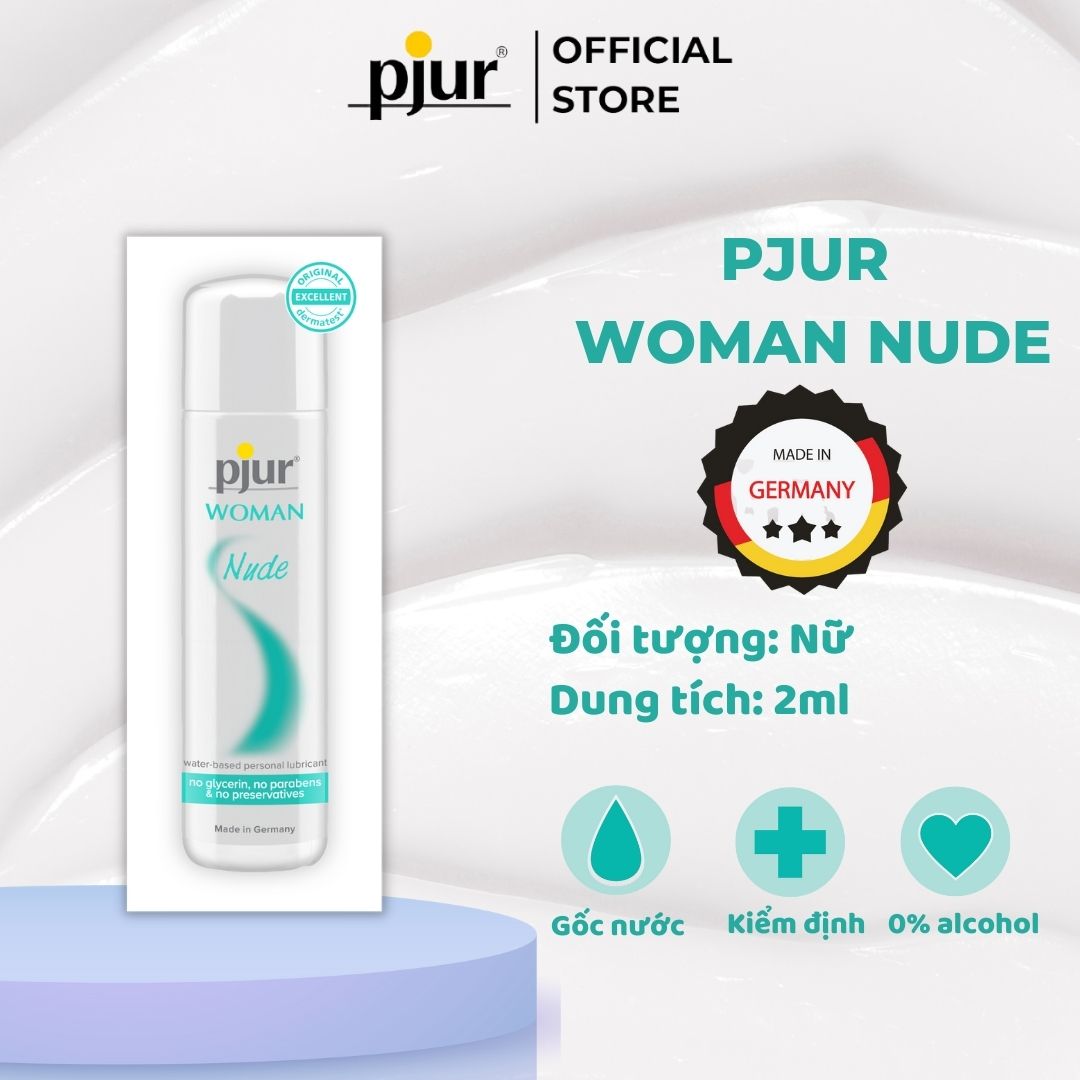 Gel bôi trơn gốc nước Pjur Woman Nude túi 1.5ml dành cho nữ đặc biệt dành cho làn da nhạy cảm an toàn lành tính