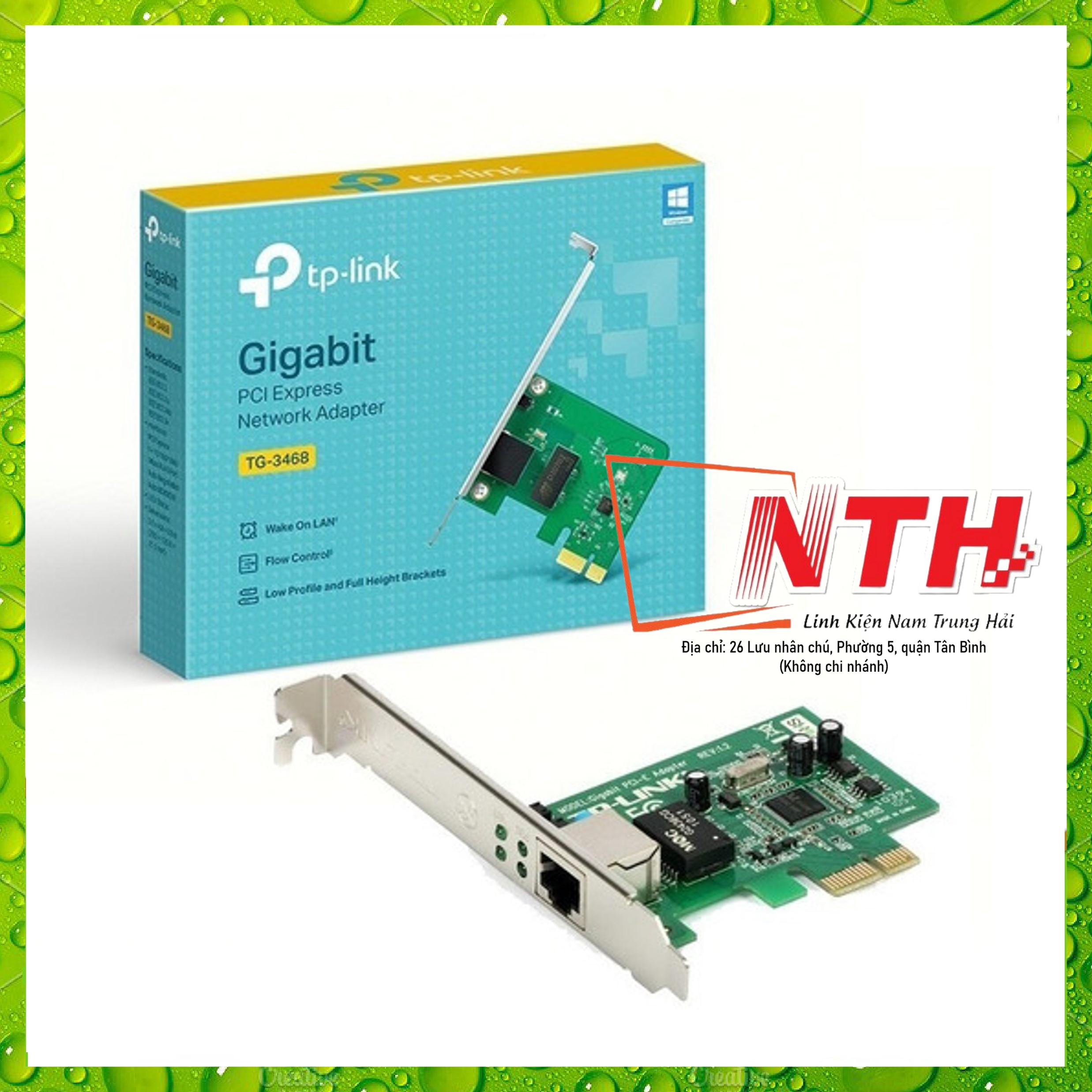 Card mạng TG-3468 gigabit PCI network Adapter