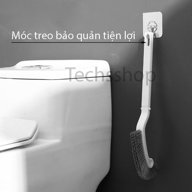 Cọ Chà Rửa Bồn Cầu Toilet Tiện Lợi Có Lỗ Móc Treo Bảo Quản Dài 34cm - Dụng Cụ Vệ Sinh Nhà Tắm Nhà Bếp