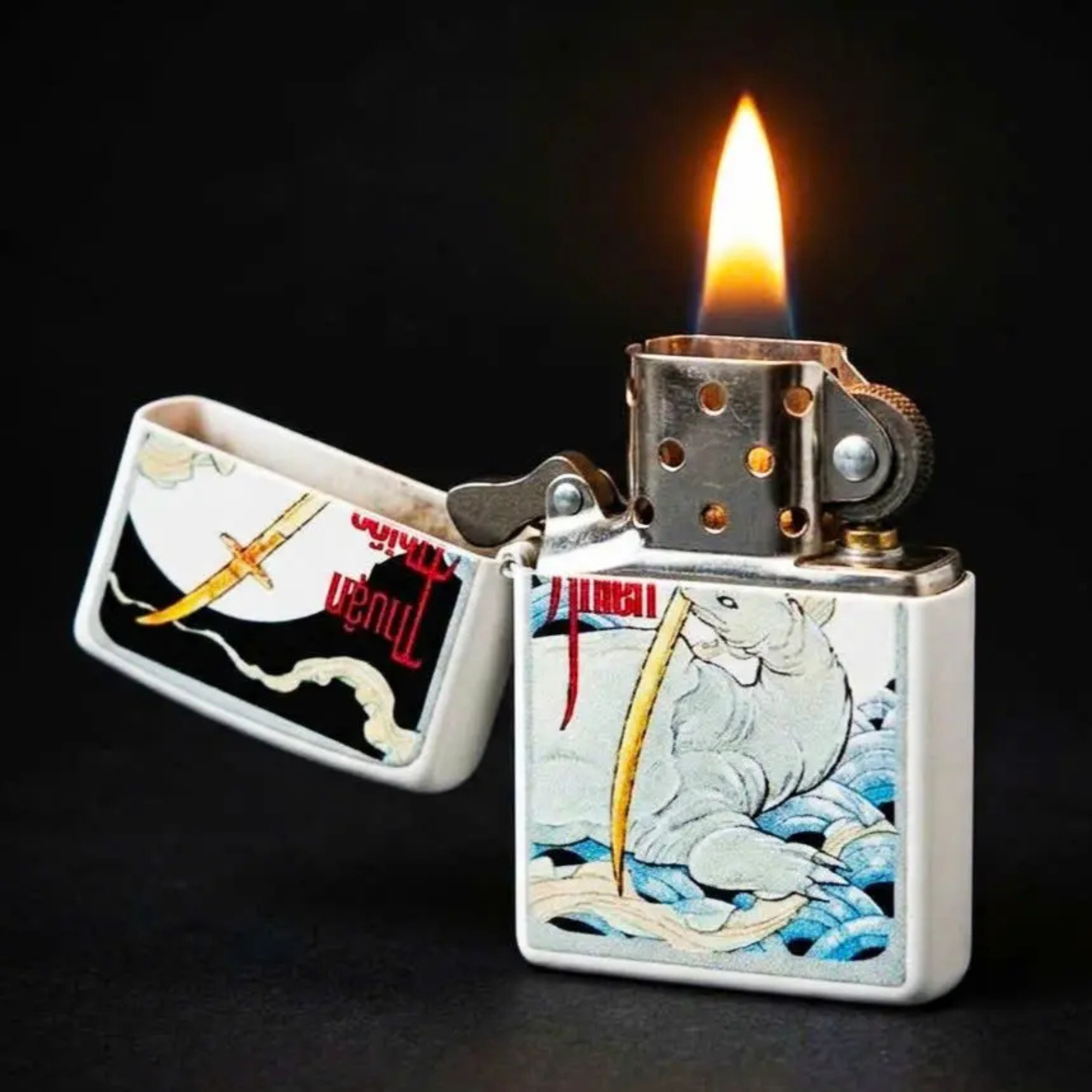 Zippo Kiếm Thuận Thiên Cổ Điển Vẽ Tay - Bật Lửa Chính Hãng Mỹ | Chịu Được Trong Thời Tiết Khắc Nghiệt