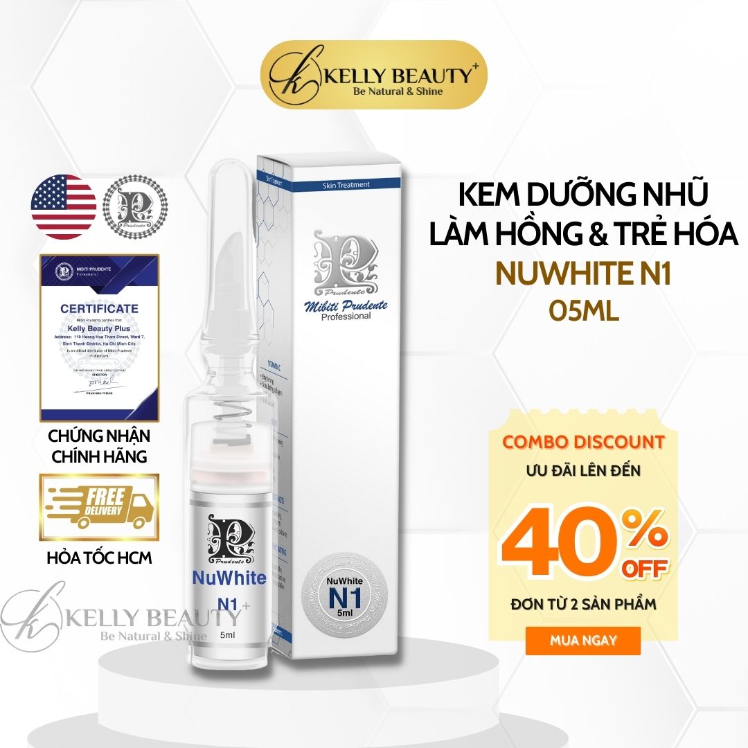 Kem Dưỡng Mibiti Prudente Nuwhite N1 - Khử Thâm, Dưỡng Hồng Ti | Kelly Beauty
