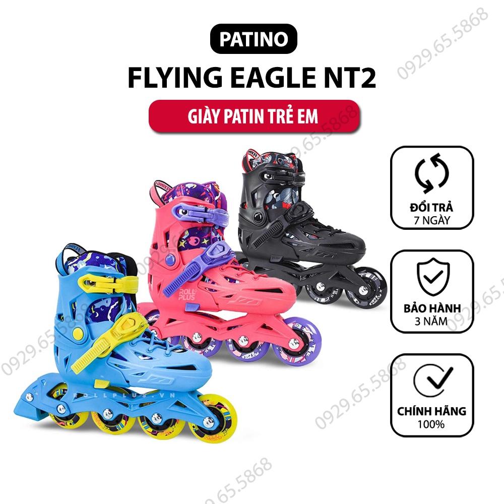 Giầy Trượt Patin Flying Eagle NT2 có khóa bánh hỗ trợ tập patin cho trẻ em