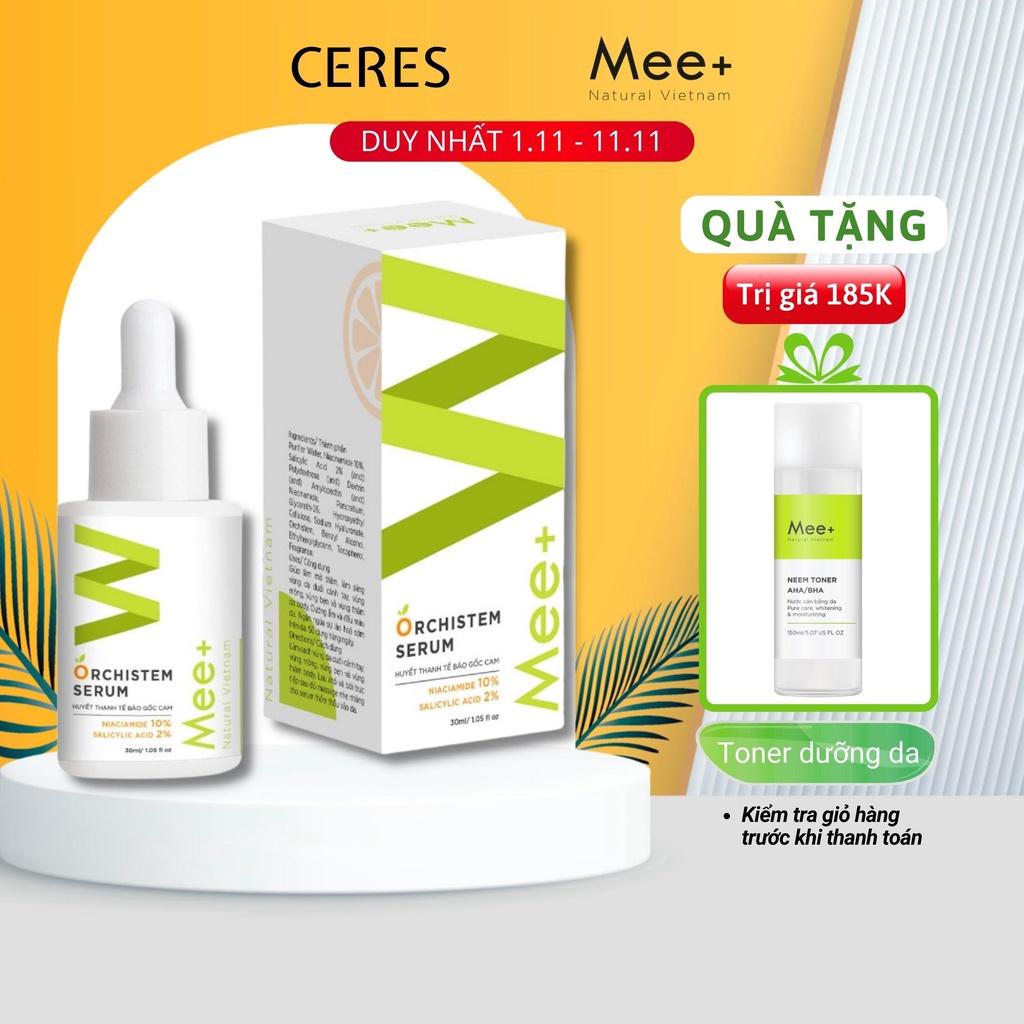 Serum Mee Natural 10% Niacinamide 2% BHA Mờ Thâm Dưỡng Trắng Da Body 30ml