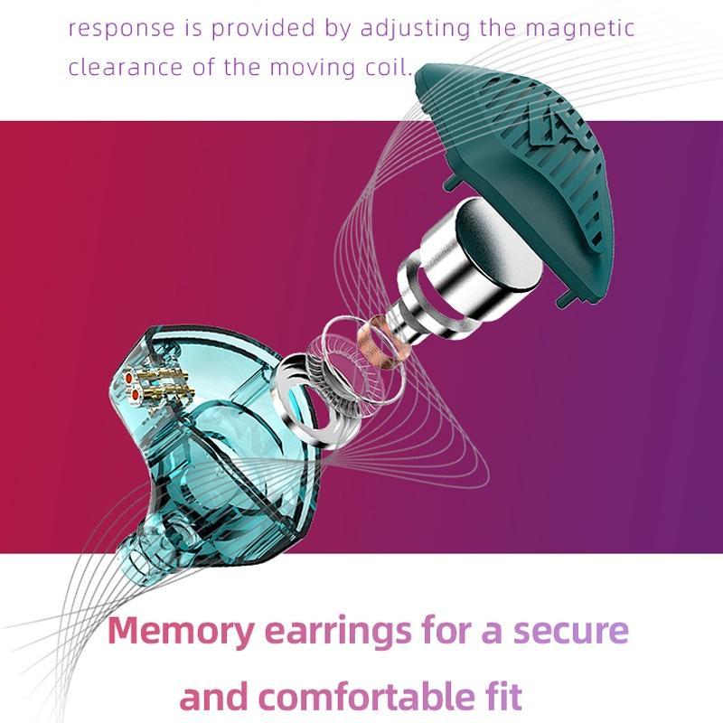 Tai Nghe Thể Thao HIFI Dq9 Có Dây Cáp Nâng Cấp Có Thể Tháo Rời