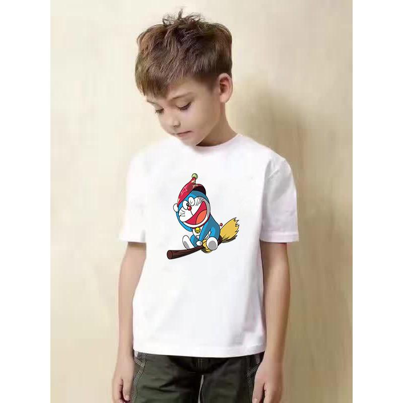 Áo thun bé trai vải mềm mịn thoáng mát in hình nghộ nghĩnh