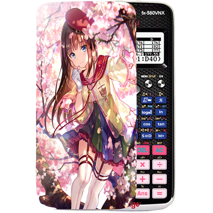 Ốp Máy Tính Casio - FX 580 VNX - Nhân VậT Anime Tam 051