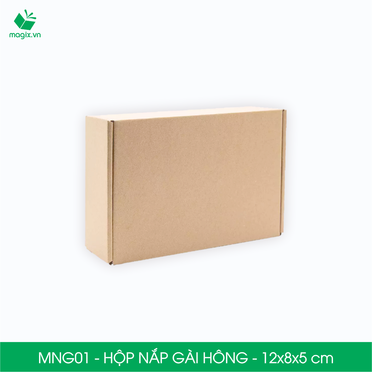 MNG01 - 12x8x5cm - Combo 100 hộp nắp gài hông - Thùng carton đóng hàng