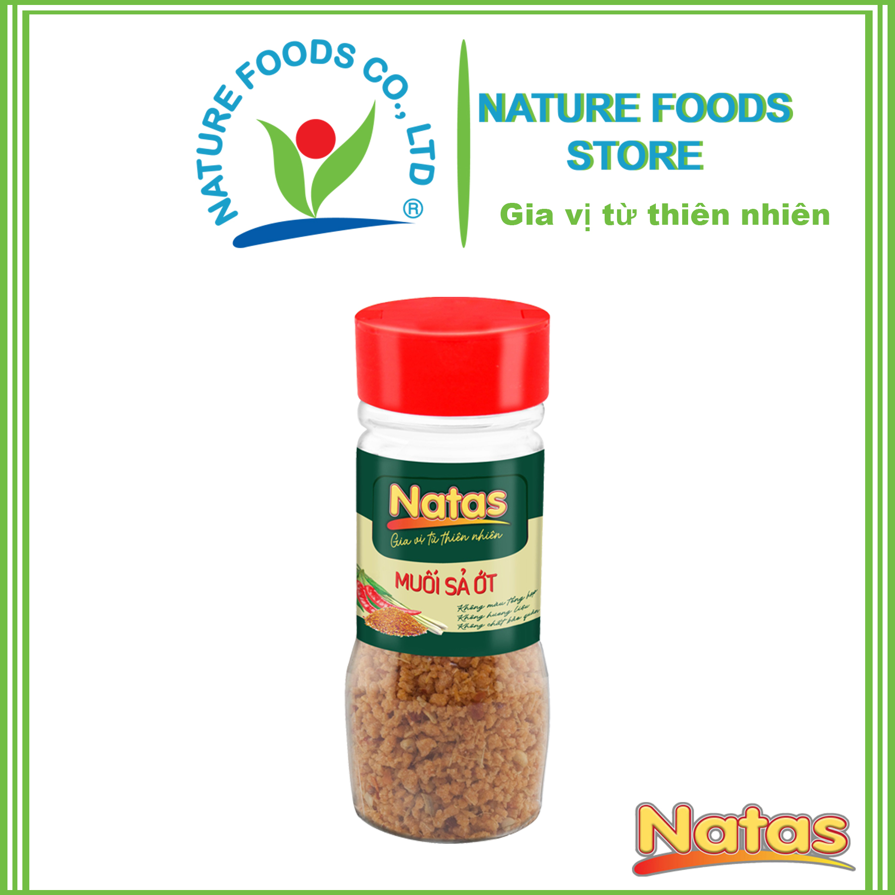 Muối Sả Ớt Natas Hũ 60g-Muối Đa Năng