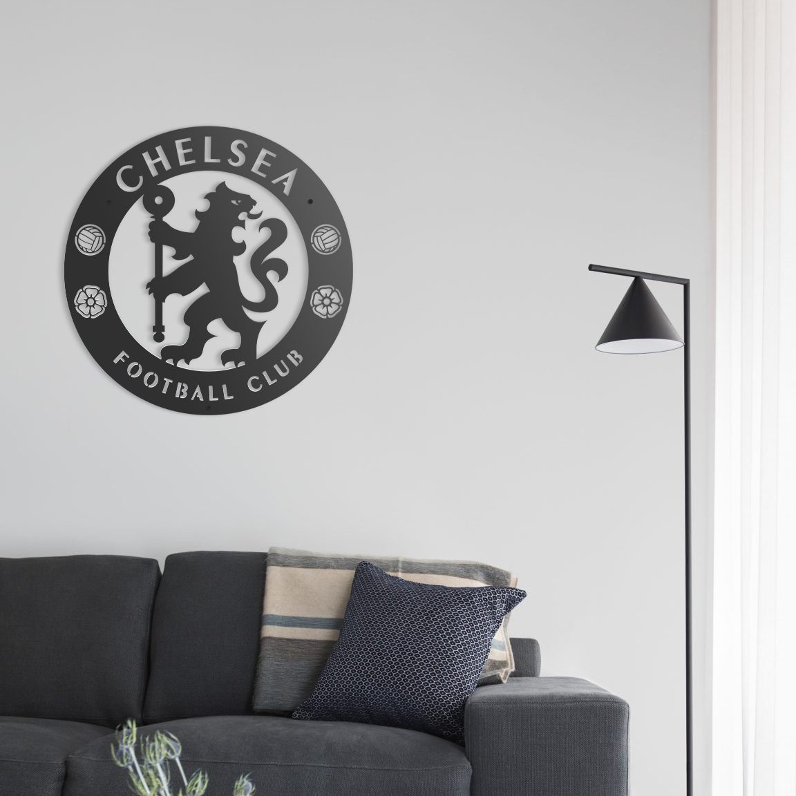 Logo Chelsea khung trang trí
