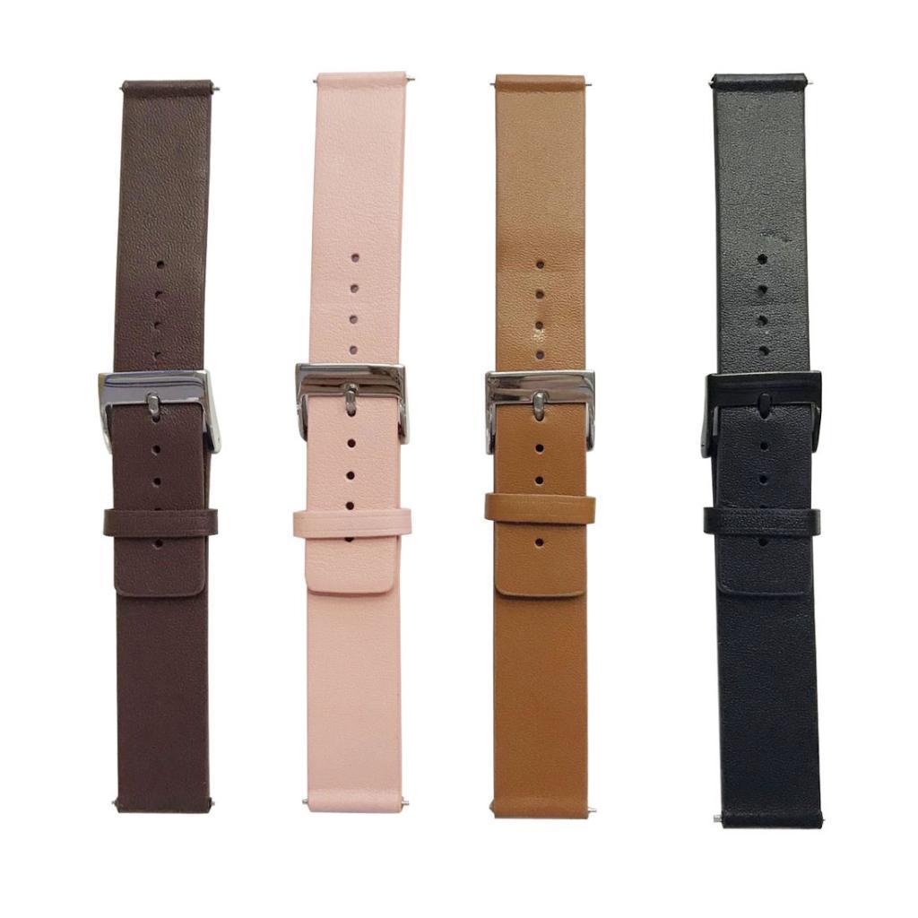20mm Replacement Watchband Leather Smart Watch Strap for Samsung Gear S2 and Other 20mm Smartwatchs