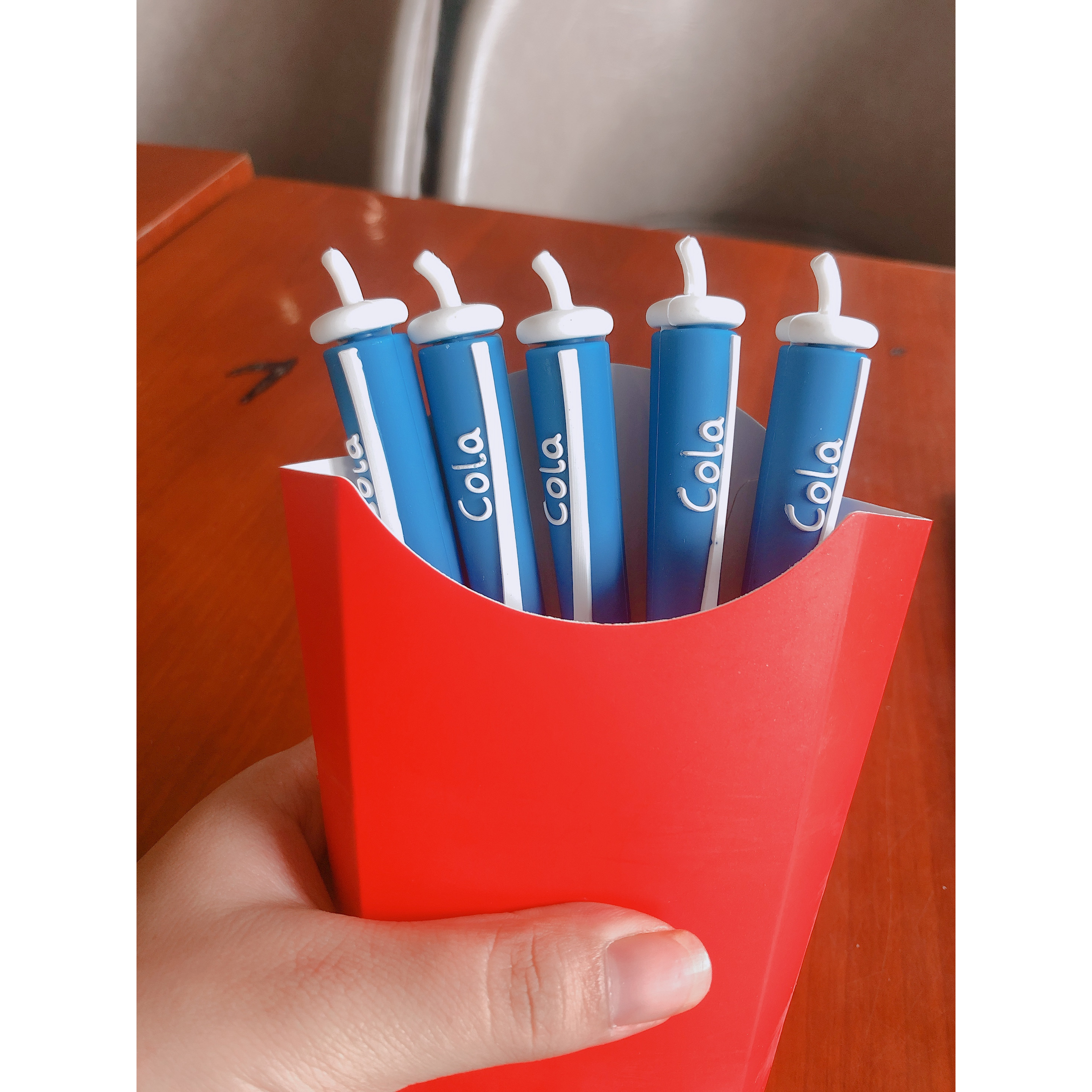 Combo 3 bút gel mực đen fast food
