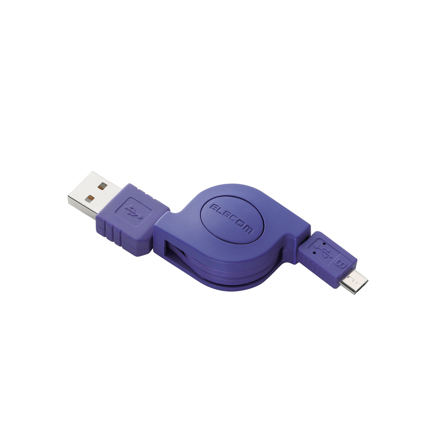Dây cáp cuộn microUSB (A-microB) ELECOM MPA-AMBIRLC08 - Hàng chính hãng