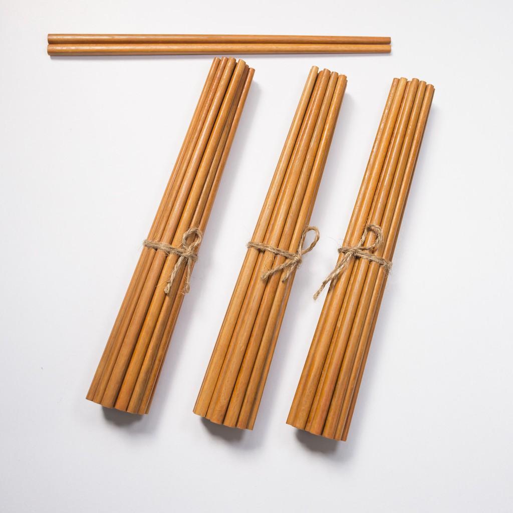 Bộ 150 đôi đũa ăn cơm đũa gỗ CÀ CHÍ, đũa đẹp tự nhiên, không cong vênh, chống trơn tuột