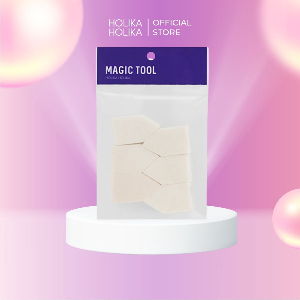 Set 6 mút tán kem nền Holika Holika Magic Tool Foundation Sponge 6P 5x3 (cm)/mút_16619