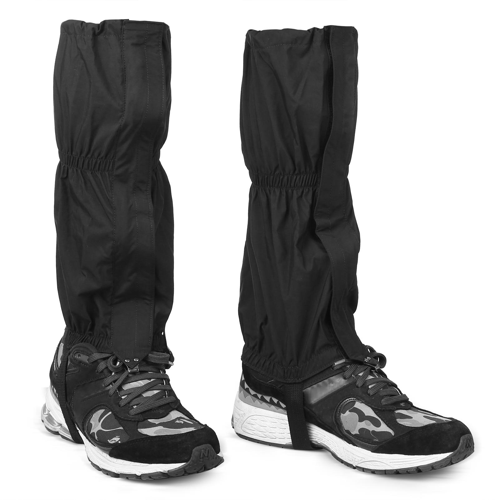 Leg Gaiters Waterproof Adjustable Snow Boot Gaiters for Hiking Walking Mountain Climbing Motorcycling