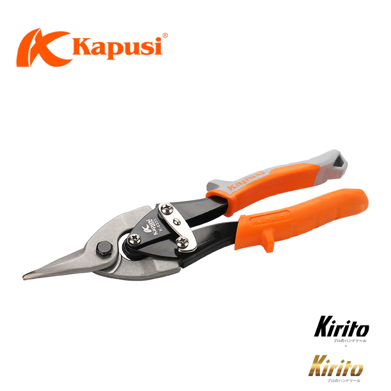 Kéo cắt thạch cao mũi thẳng Kapusi Nhật Bản 10 inch (25cm), thép CR-V