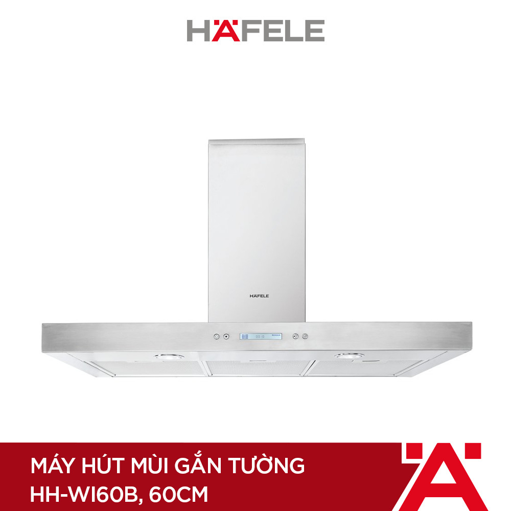 Máy Hút Mùi Gắn Tường Hafele HH-WI60B HH-WI60B (60cm) - 539.81.173 Xuất Xứ Châu Âu Kèm Than Hoạt Tính (Hàng chính hãng)