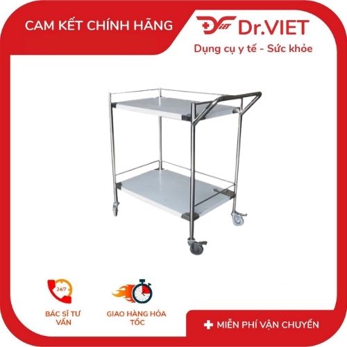 Xe đẩy DCG-38 - 50x80 - 2 tầng - có tay đẩy