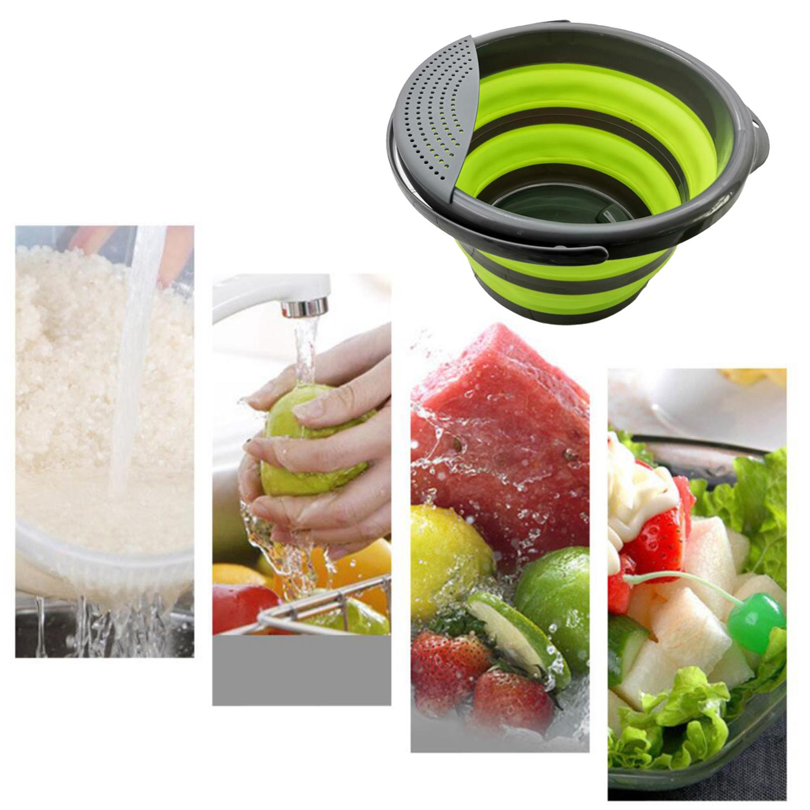 Collapsible Bucket Compact Storage Folding Kitchen Fishing Water Pail 5L