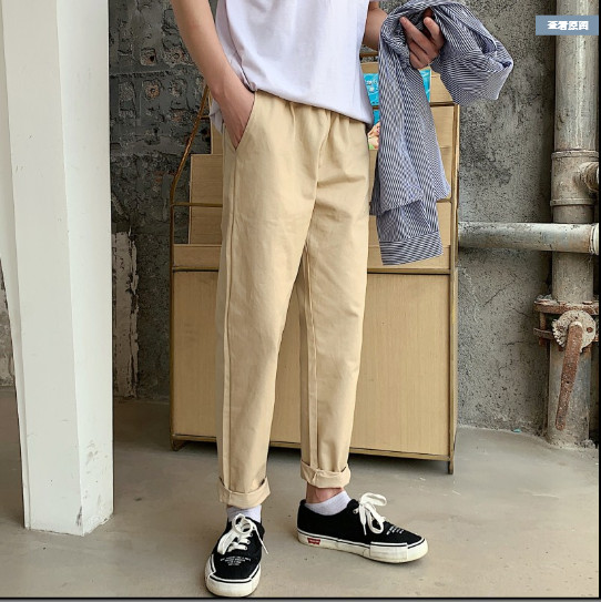 Quần kaki ống xuông nam nữ