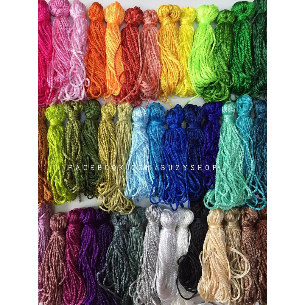 combo 50 màu dây cotton 1mm 