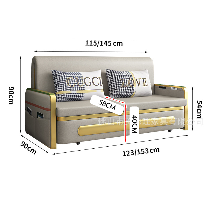 Giường sofa gấp gọn, sofa giường gấp gọn cao cấp có ngăn chứa đồ