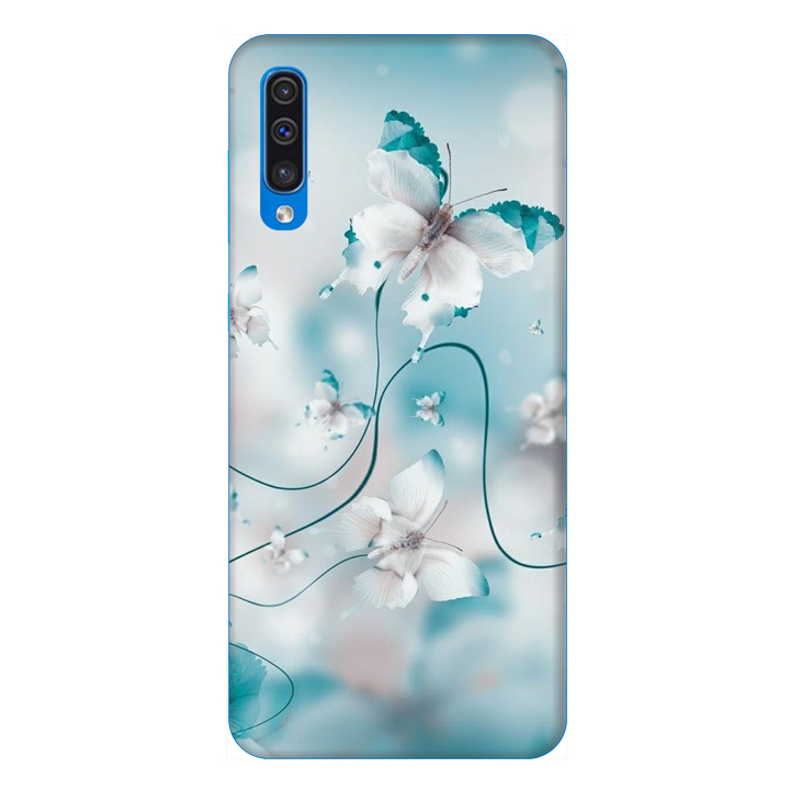 Ốp lưng dành cho điện thoại Samsung Galaxy A50 hình Cánh Bướm Xanh - Hàng chính hãng