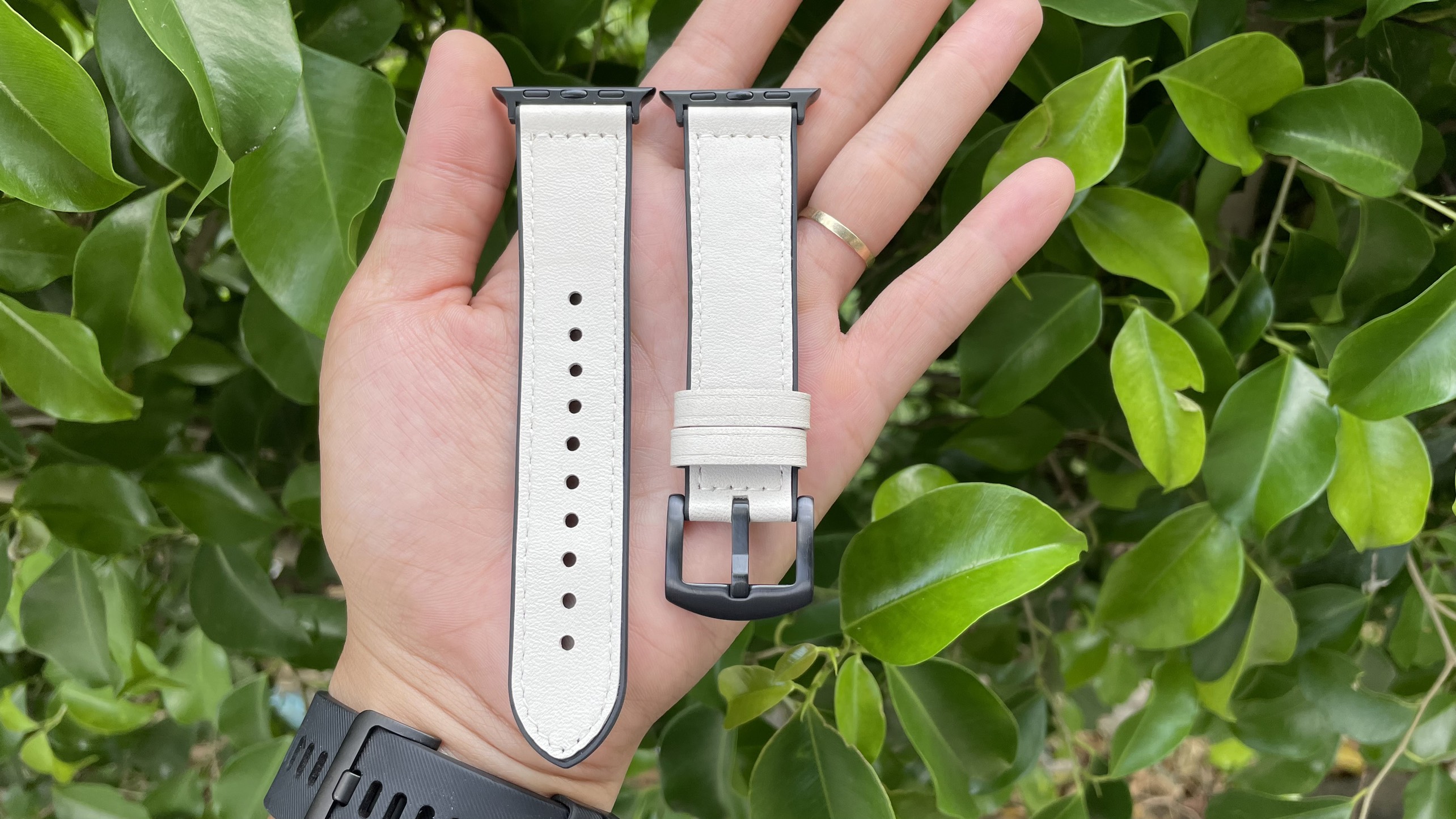 Dây da sáp dầu Vintage cao cấp dành cho Apple watch 40mm/44mm/38mm/42mm kèm hộp gỗ cho Apple watch Series 7 6 SE 5 4 3 2 41mm 45mm