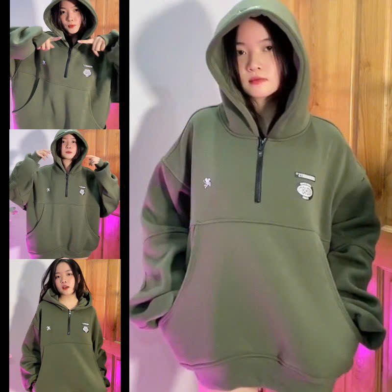 Áo Hoodie Dài Tay Form Lửng Rộng Unisex Vải Nỉ Bông Chữ In Exit 2 Màu , , Áo KHOÁC Hoodie Nam Nữ From Rộng Unisex In Nổi Chất Liệu Vải Nỉ Bông Cao Cấp Dày Dặn Mềm Mịn