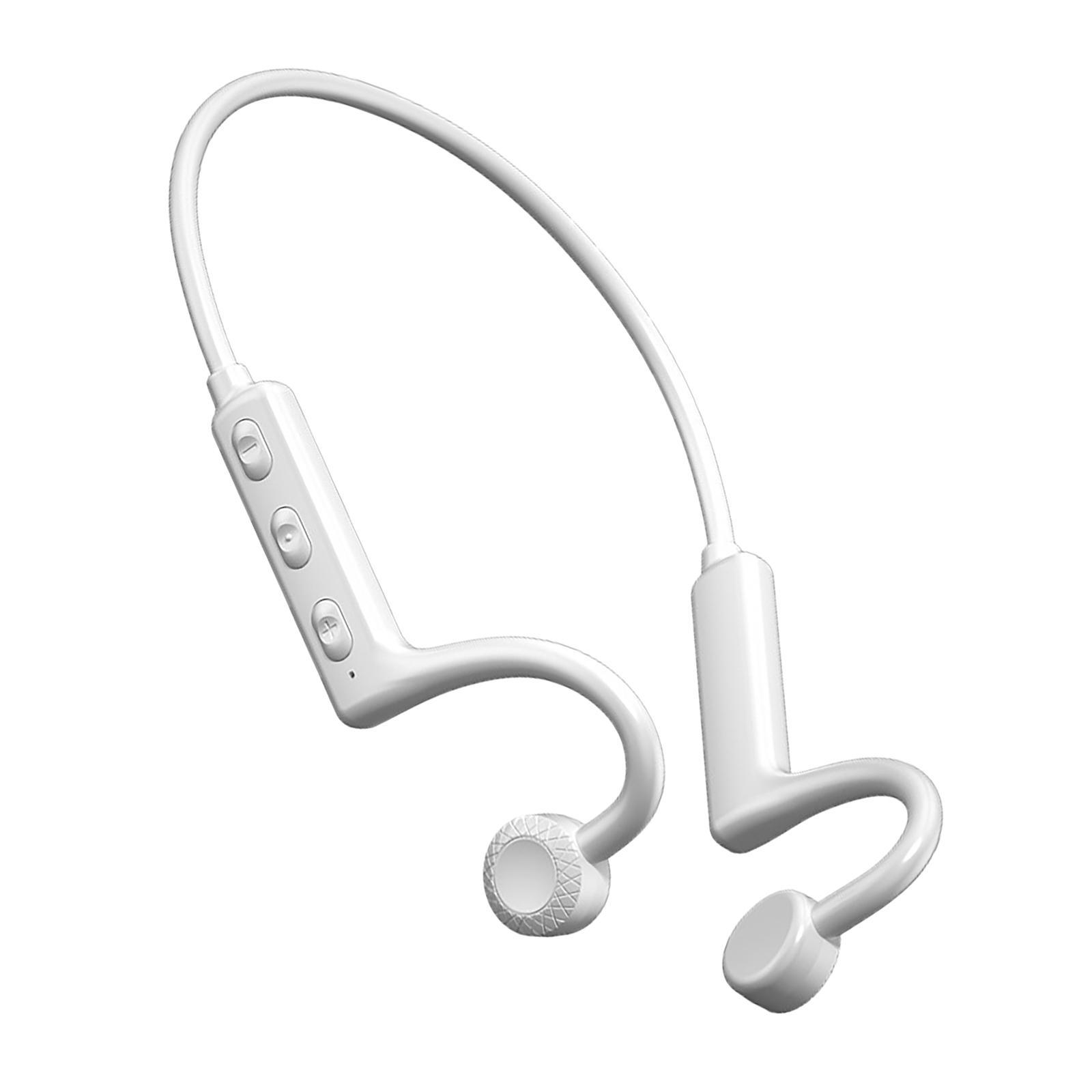 Bone Conduction Headphones, 360 Degree Foldable Earphones 8H Music Easy Button
