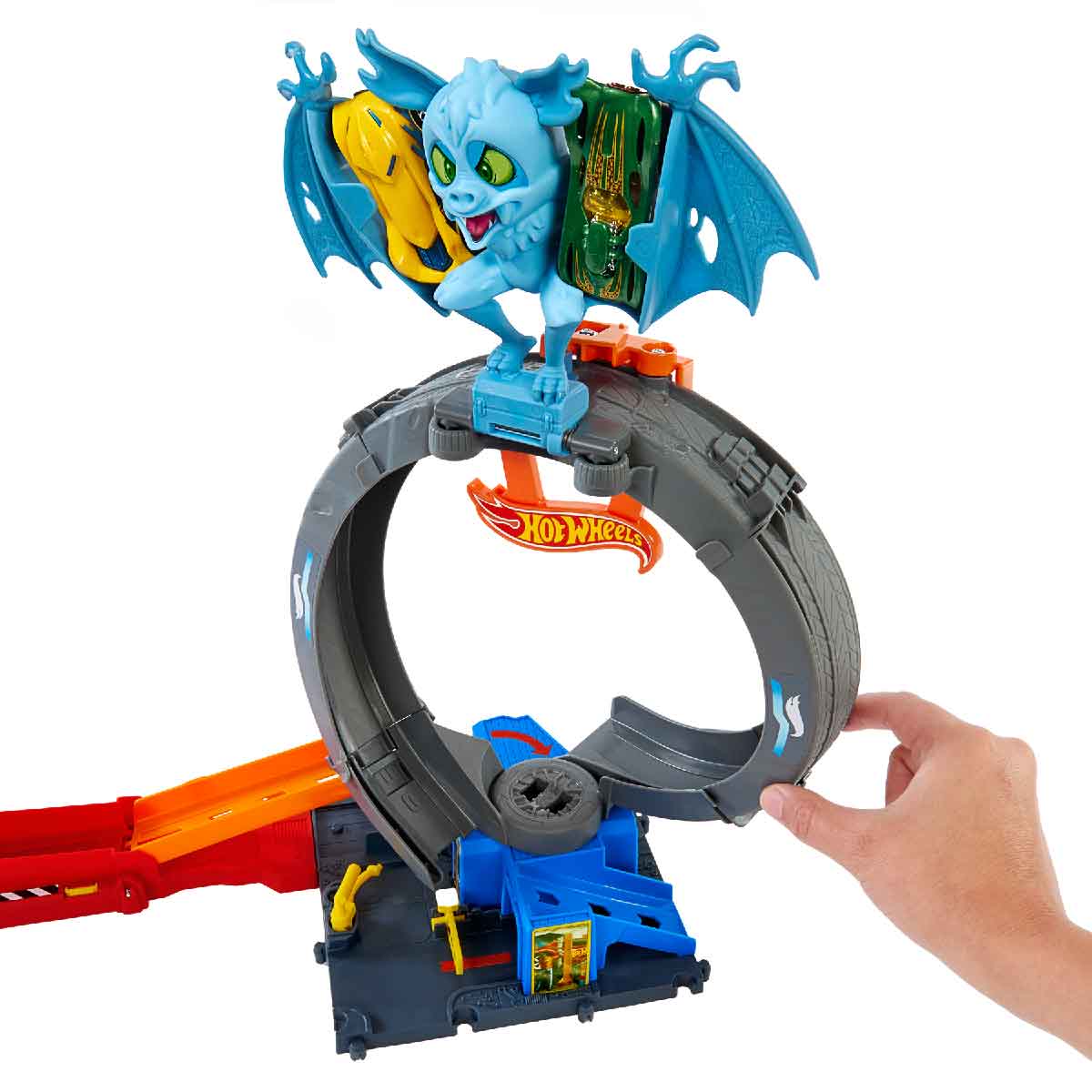 Đồ Chơi Mô Hình City Trạm Lốp Xe Dơi Siêu Đẳng HOT WHEELS HTN78/HDR29