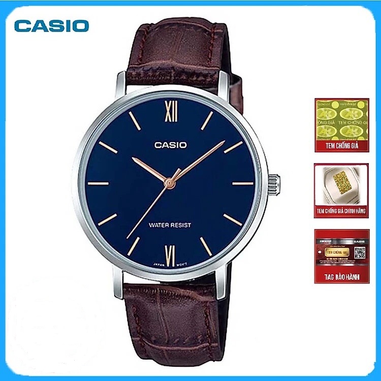 Đồng hồ Casio nữ dây da LTP-VT01L-2BUDF