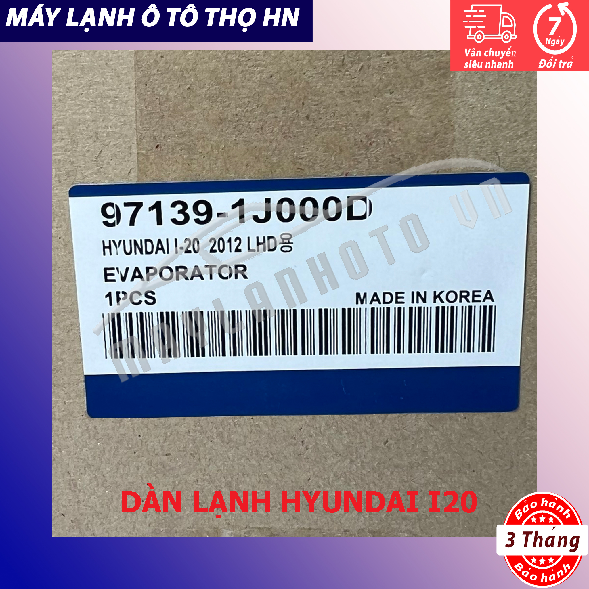 Dàn (giàn) lạnh Hyundai I20 2008 2009 2010 2011 2012 2013 2014 2015 hàng xịn Hàn Quốc 08 09 10 11 12 13 14 15