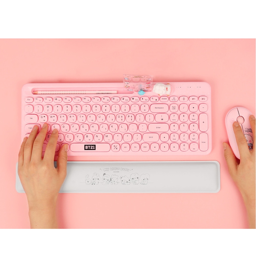 ĐỆM KÊ CỔ TAY GÕ BÀN PHÍM BT21 KEYBOARD PAD CHỐNG MỎI, CHAI TAY-HÀNG CHÍNH HÃNG